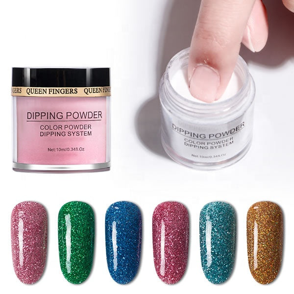 FNP088  Queen Fingers 10g Dipping Nails Art Gradient Nails Infiltration Powders for UV Gel Pigment Acrylic