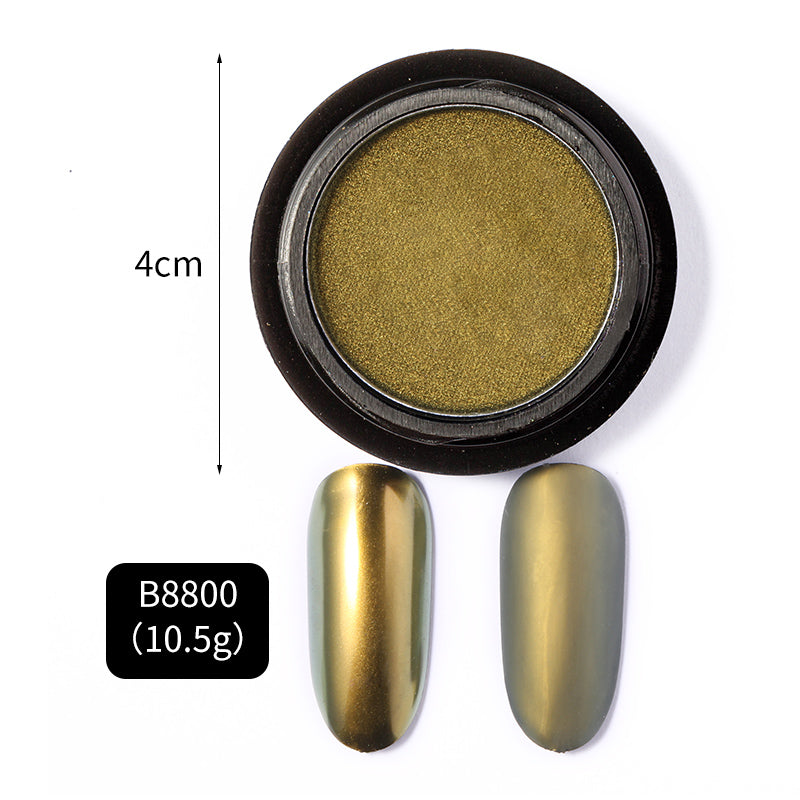 FNP085  New 17 color gold chameleon nail glitter powder chrome pigment for UV gel polish