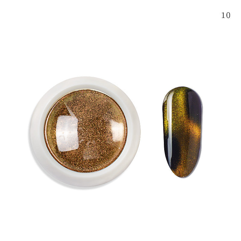 FNP068  0.2g Nail Magic Mirror Powder 9D Nail Cat Eye Powder Nail Art Decoration