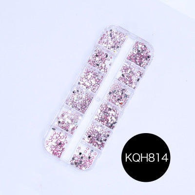 NRS021  ForLife Mixed nail art decals diamond jewelry crystal nails art rhinestone designs 3d shinny nail decorations