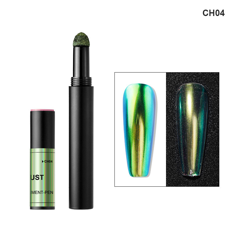 FNP086  Ice Penetrating Dark Glasses Air Cushion Pen Magic Mirror Powder Nail Pigment Brush