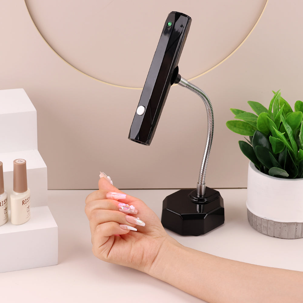 RNL014 New listing 2-in-1 Handheld Mini Flash Cure Light Cordless UV LED Gel Nail Lamp for Focused Beam Dry Nails