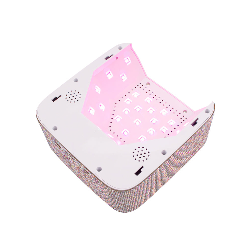 RNL007 Bling Shiny Rhinestones UV LED Nail Dryer Lamp Double USB Port Cordless 48W LED UV Nail Lamp