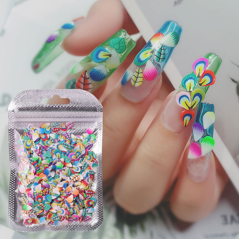 NDE055  ForLife Nail Art Decorations Soft Polymer Clay Fruit Slices Mixed Fruit Patterns Colorful DIY Decoration 1000pcs