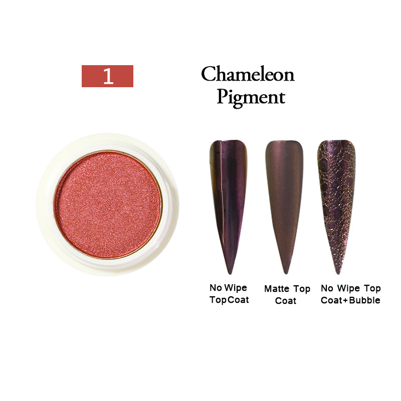 FNP089  nail chrome powder light color chameleon gold metal mirror nail powder Dust Glitters chrome pigments for nails