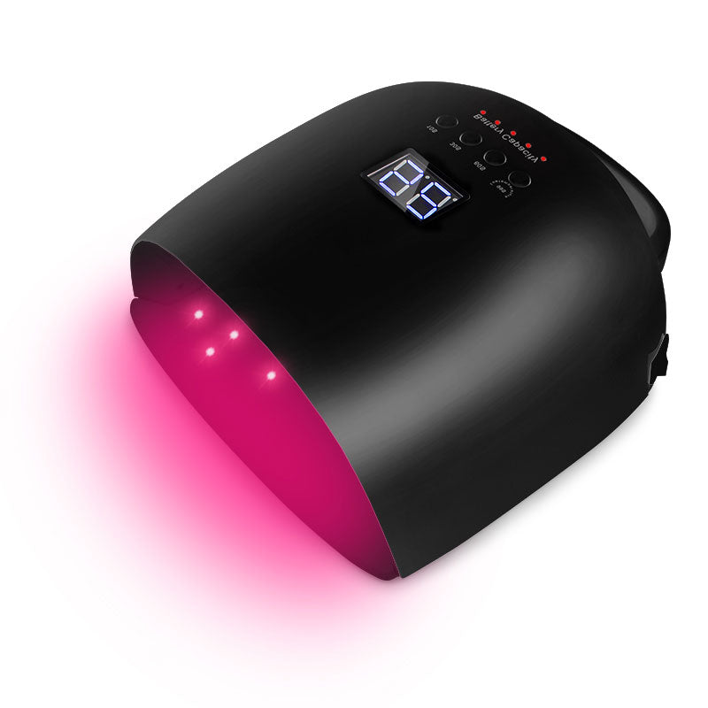 RNL002  new hybrid 86W double OEM dual wireless cordless smart cure digital pink light uv led nail gel lamp manicure nail dryer