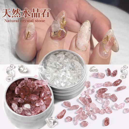 NDE019  ForLife Crystal stone Shell Gravel Set Natural Crushed Stone Thin Slice Gradient Gravel Shell Sheet 3d Glitter Nail Art