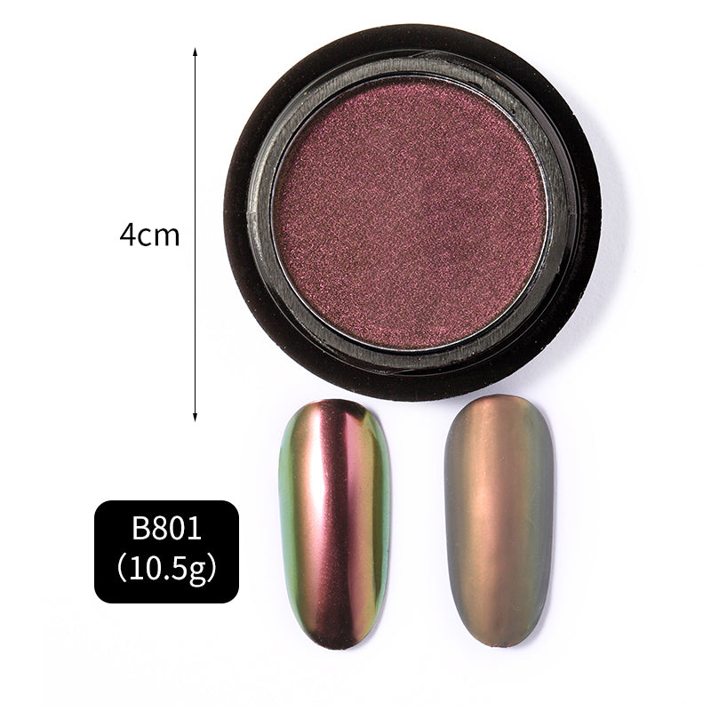 FNP079  Holographic Laser Aurora Powder chameleon pigment Solid Matte Effect Nail aurora pigment powder pigment powder for nails