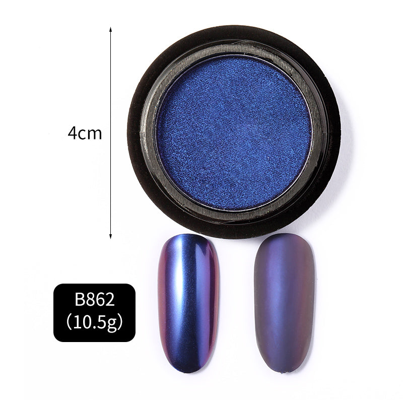 FNP079  Holographic Laser Aurora Powder chameleon pigment Solid Matte Effect Nail aurora pigment powder pigment powder for nails