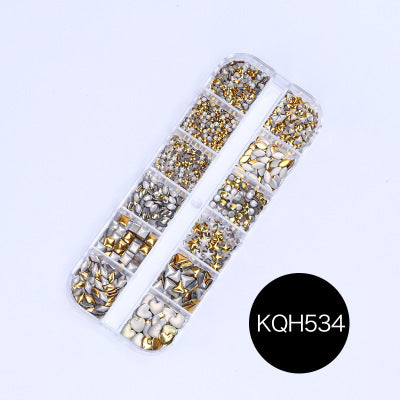 NRS021  ForLife Mixed nail art decals diamond jewelry crystal nails art rhinestone designs 3d shinny nail decorations