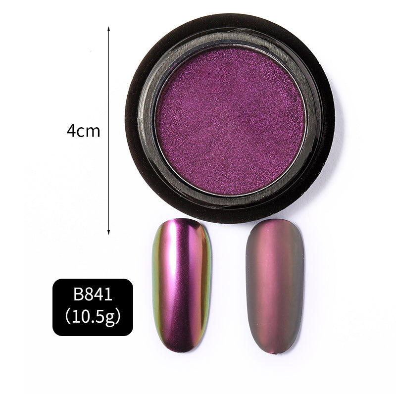 FNP079  Holographic Laser Aurora Powder chameleon pigment Solid Matte Effect Nail aurora pigment powder pigment powder for nails