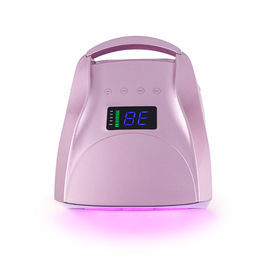 liddy art UV LED Nail Lamp,96W Rechargeable Gel Nail Light for Nail Polish  UV Dryer with 4 Timers Professional Quick Dry Curing Lamp for Salon & Home