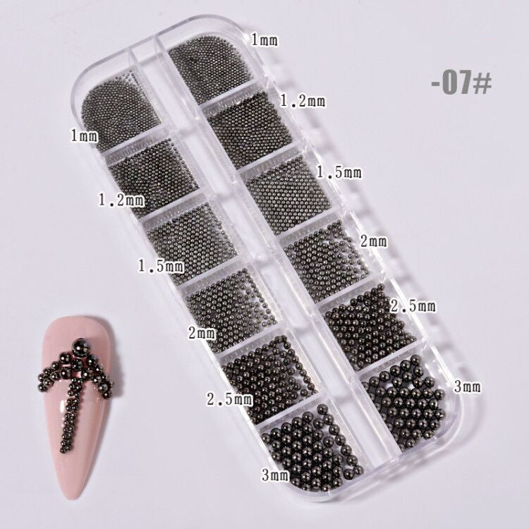 NRS022  ForLife New Nail Art Jewelry Rhinestone Mixed Rivet Pearl Small Accessories Nail Decoration Metal Chain Accessories