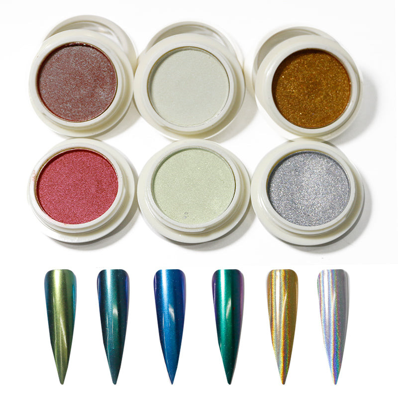 FNP089  nail chrome powder light color chameleon gold metal mirror nail powder Dust Glitters chrome pigments for nails