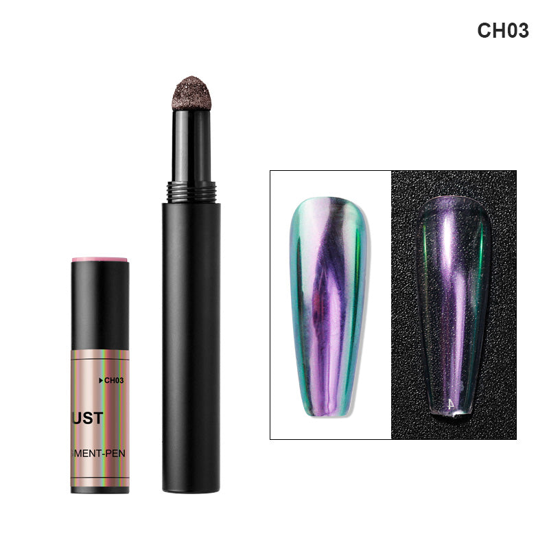 FNP086  Ice Penetrating Dark Glasses Air Cushion Pen Magic Mirror Powder Nail Pigment Brush