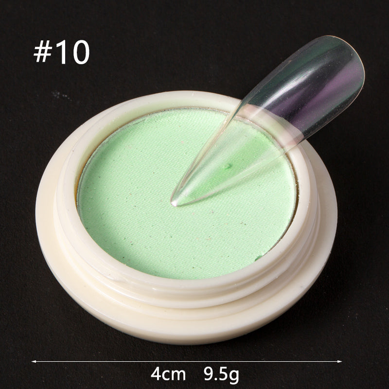 FNP080  Transparent Mirror Mermaid Powder Glitter Nail Chrome UV Gel Pigment Magic Dust Powder Laser Solid Nail Powder