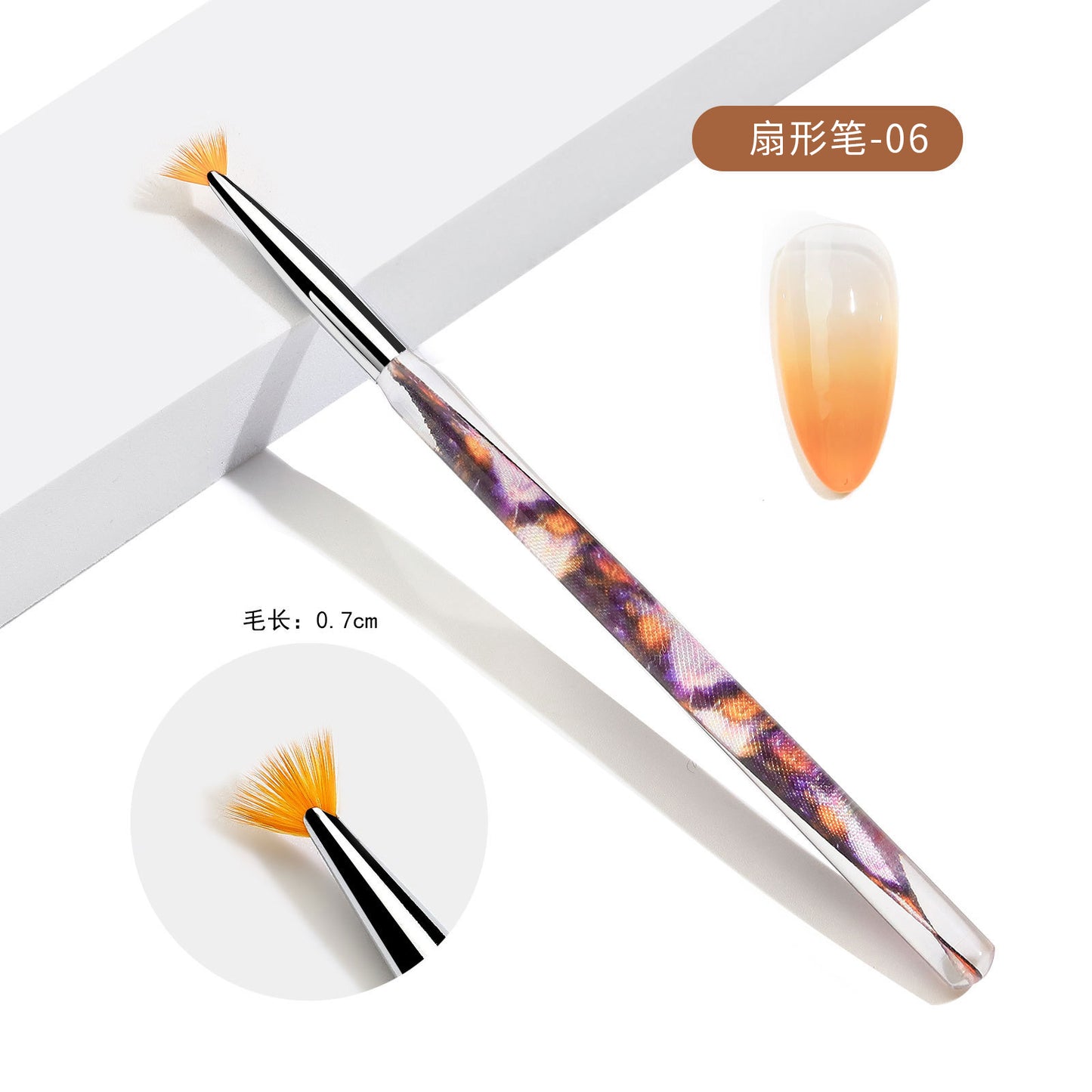 NAB001 ForLife Crystal Acrylic clear streamer Nail pen set painted halo dye light therapy pull line nail special brush