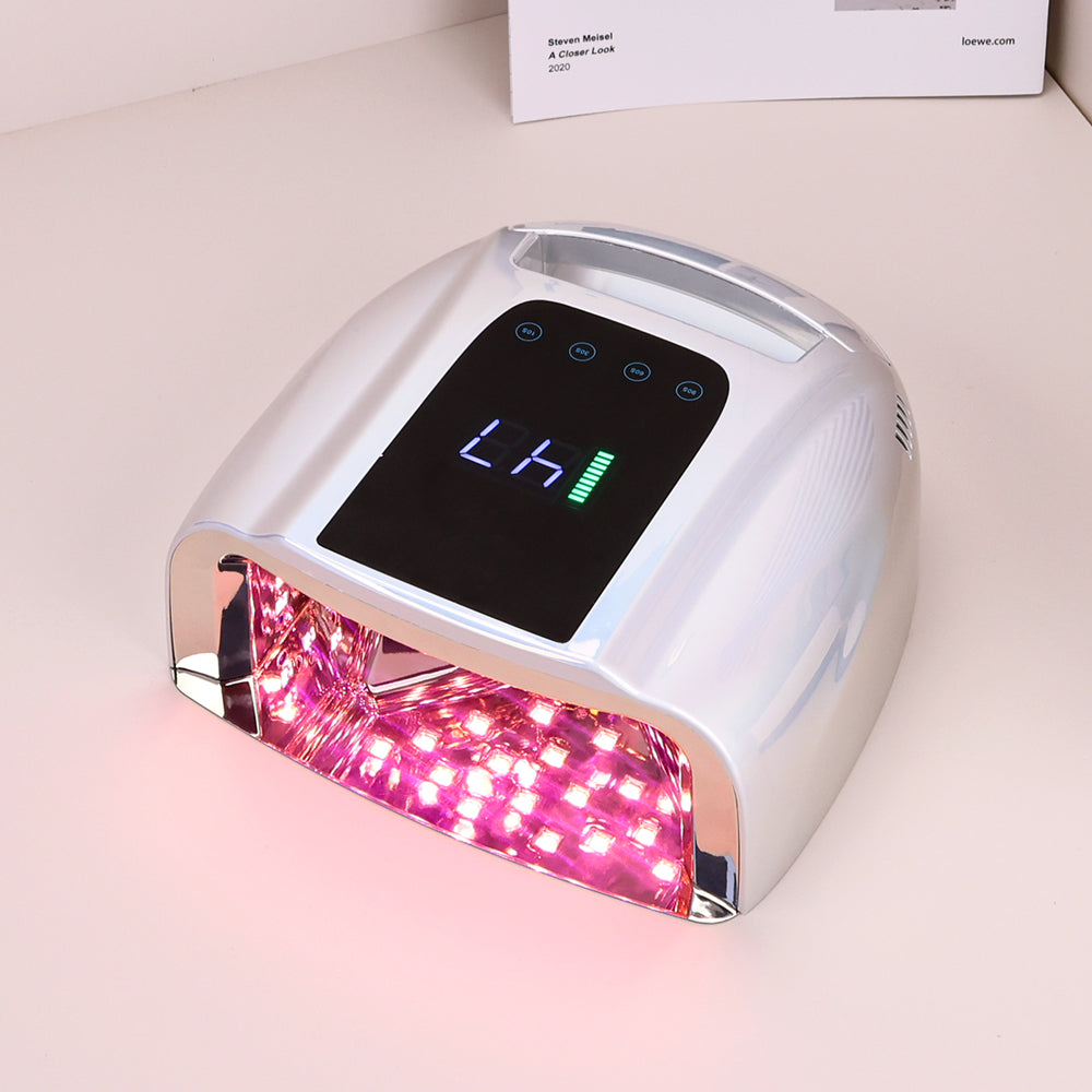 RNL024 15600mAh Rechargeable Nail Lamp 96W Red Light Nail Polish Dryer Machine Manicure Light Cordless Nail UV LED Lamp