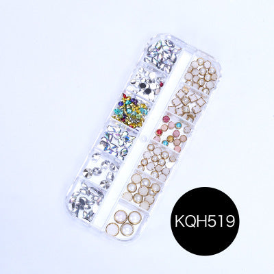 NRS021  ForLife Mixed nail art decals diamond jewelry crystal nails art rhinestone designs 3d shinny nail decorations