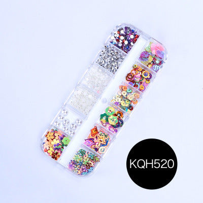 NRS021  ForLife Mixed nail art decals diamond jewelry crystal nails art rhinestone designs 3d shinny nail decorations