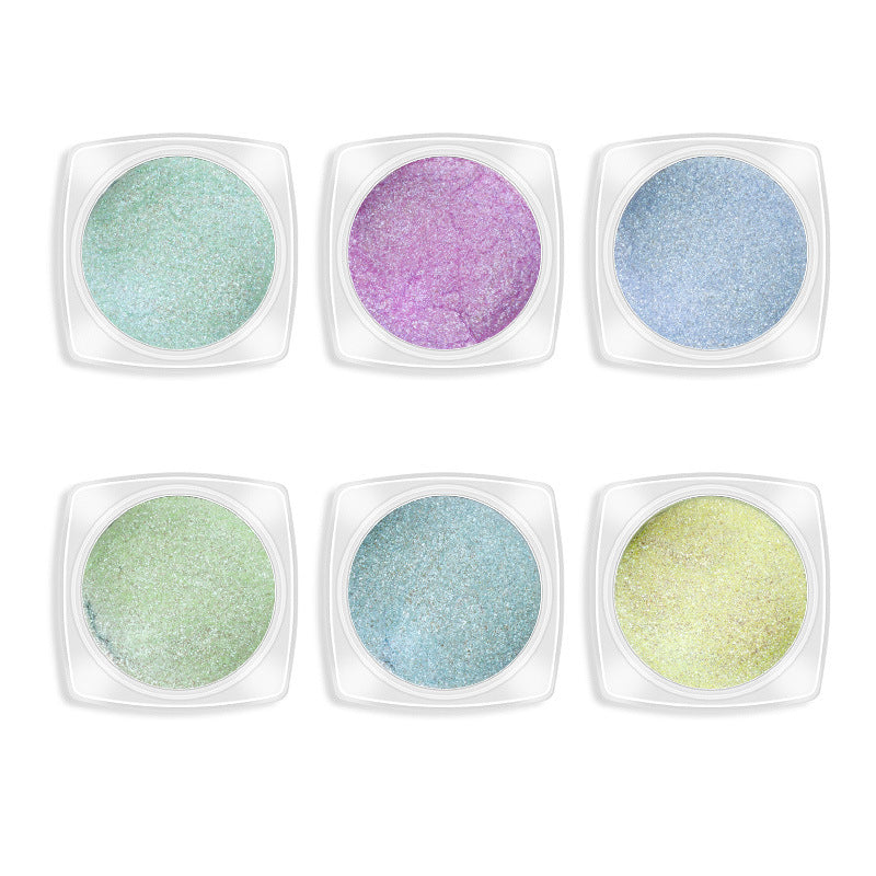 FNP055  Nail Fairy Transparent Base Powder Aurora Powder Rainbow Acrylic Powder