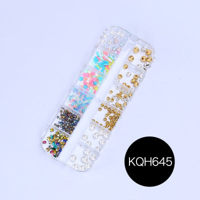 NRS021  ForLife Mixed nail art decals diamond jewelry crystal nails art rhinestone designs 3d shinny nail decorations