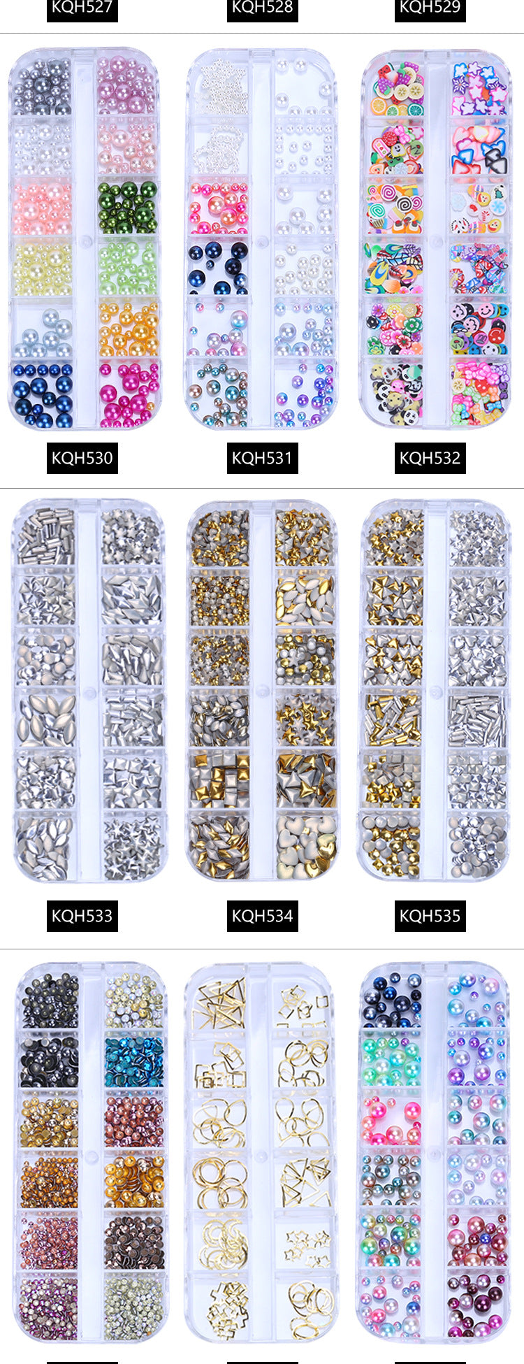 NRS021  ForLife Mixed nail art decals diamond jewelry crystal nails art rhinestone designs 3d shinny nail decorations