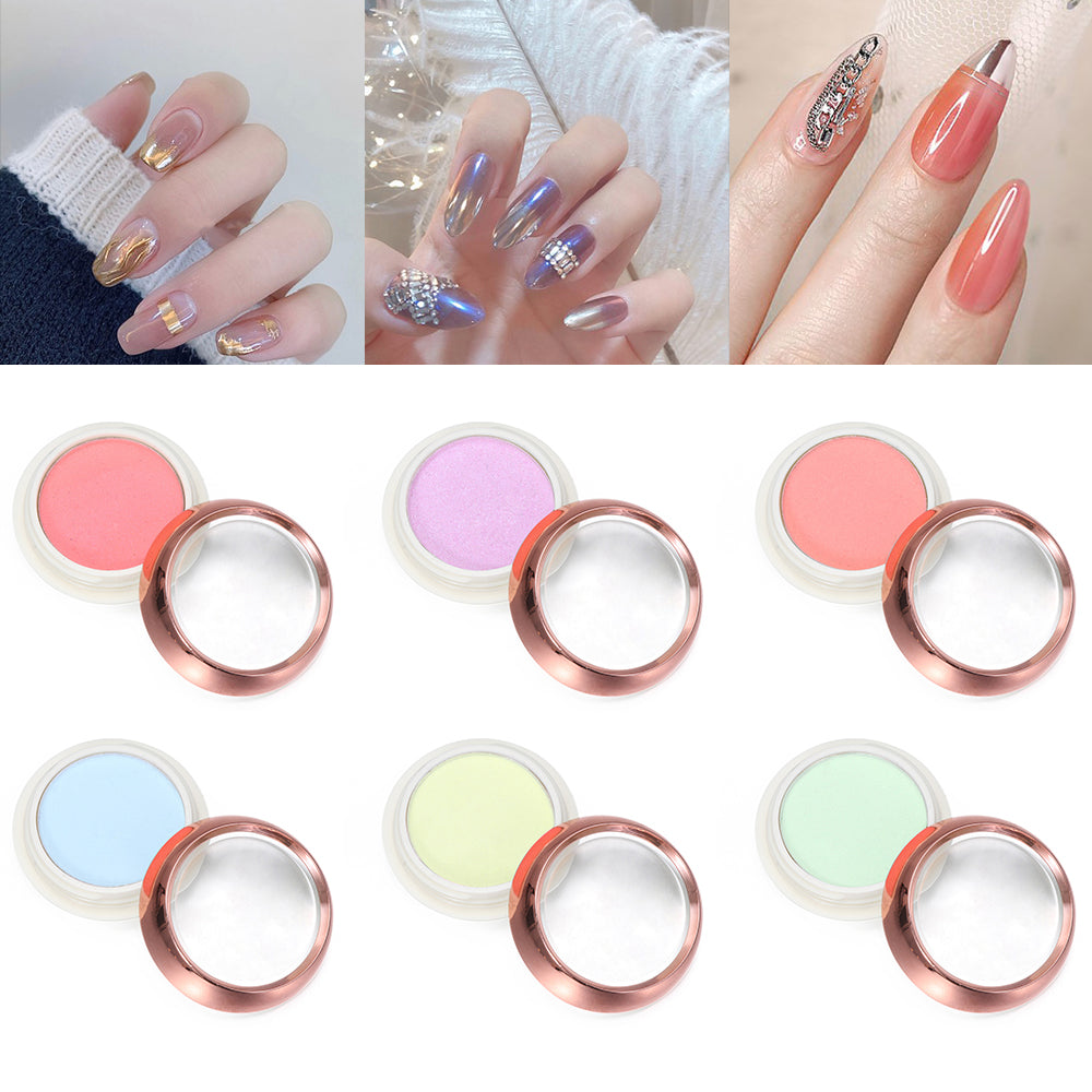 FNP080  Transparent Mirror Mermaid Powder Glitter Nail Chrome UV Gel Pigment Magic Dust Powder Laser Solid Nail Powder