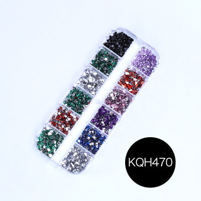 NRS021  ForLife Mixed nail art decals diamond jewelry crystal nails art rhinestone designs 3d shinny nail decorations