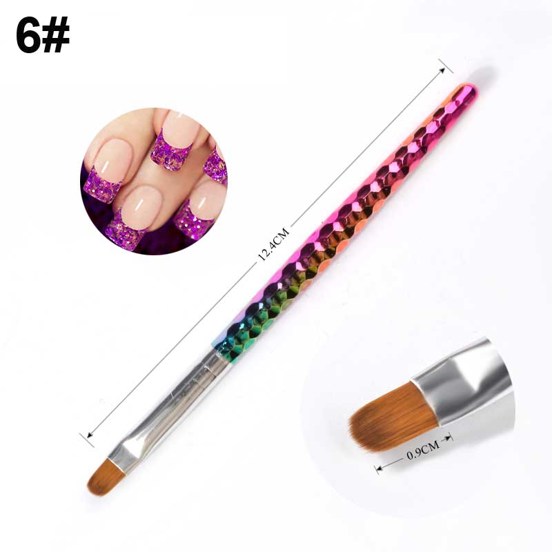 NAB009  ForLife 7 Style Gradient Mermaid Nail Art Painting Liner Brush UV Gel Polish 3D French Tips Sculpture Drawing Pen