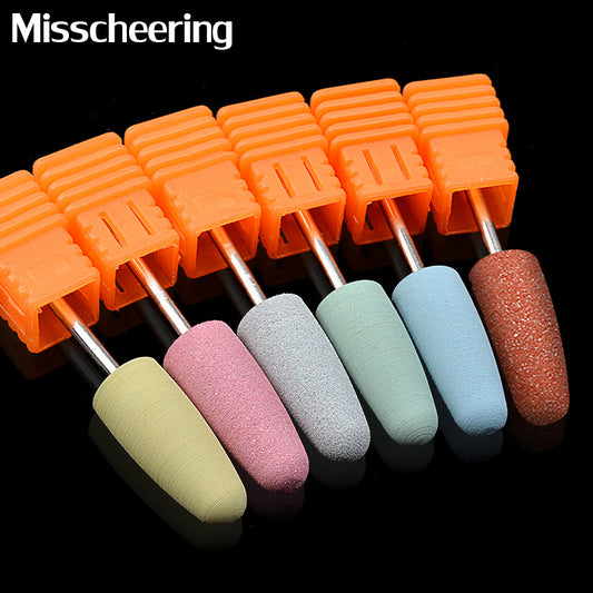 NDB009  Silicone Nail Drill Bits DIY Nail Polishing Grinding Electric Machine Manicure Drills Accessories Tools