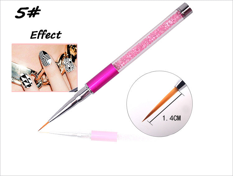 NAB012  ForLife Professional Drawing Lines Painting Carving Gradient Nail Art Design Brush Pen UV Gel Salon Beauty Nail Tools