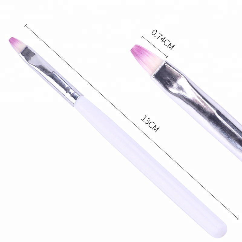 NAB015 ForLife White Nail Art Brush UV Gel Polish Painting Drawing Gradient Brushes Nail Pen For DIY Nail Tip Accessories Manicure