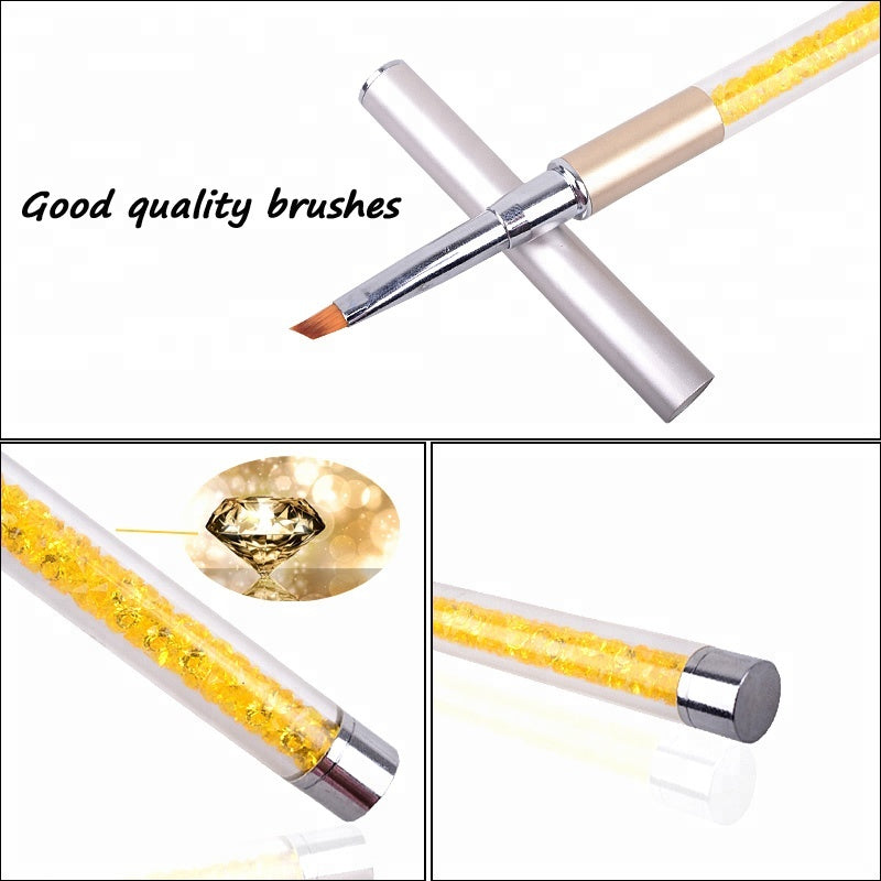 NAB012  ForLife Professional Drawing Lines Painting Carving Gradient Nail Art Design Brush Pen UV Gel Salon Beauty Nail Tools