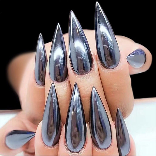 FNP110  Queen Fingers NDO-305 1g/jar Mirror Black Nail Glitter Powder For Nail Art Decorations Manicure