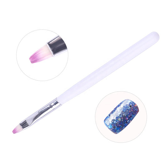 NAB015 ForLife White Nail Art Brush UV Gel Polish Painting Drawing Gradient Brushes Nail Pen For DIY Nail Tip Accessories Manicure