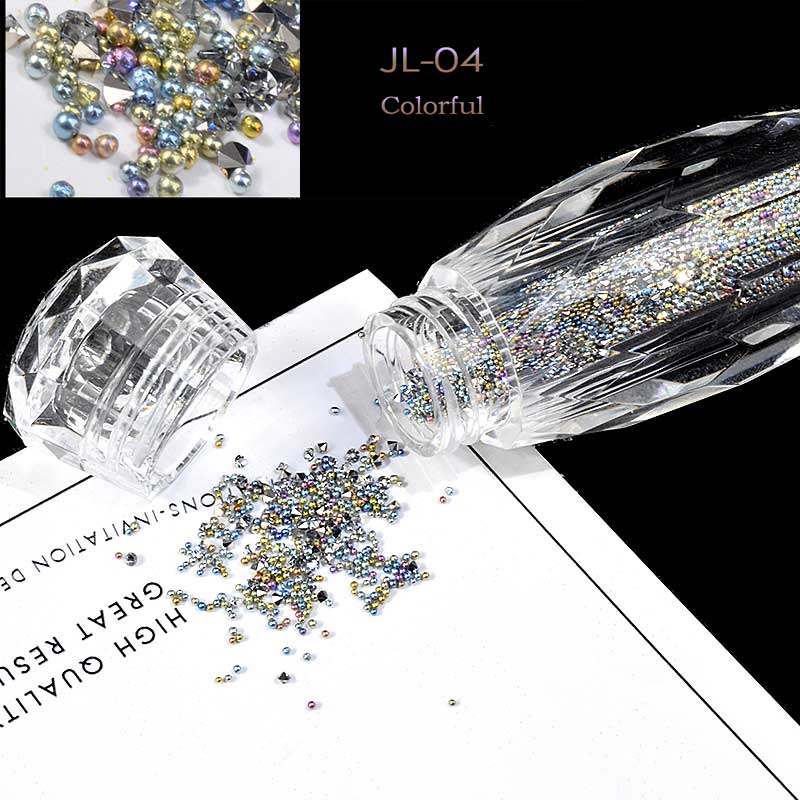 NRS010  ForLife Glass Mini Caviar Beads Crystal DIY Tiny Nail Art Rhinestones Decorations