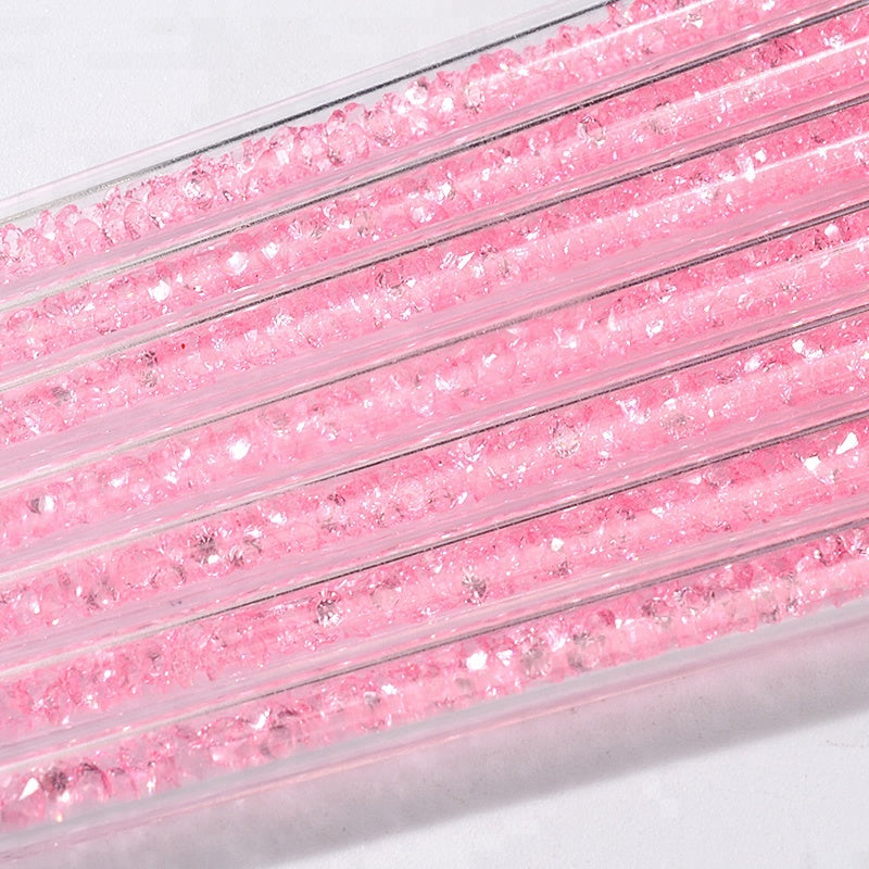 NAB008 ForLife Pink Rhinestone Nail Art Brush Pen Crystal Metal phototherapy pen Acrylic Gel Polish Painting Drawing Manicure Tool