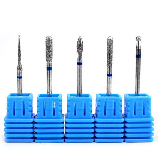 NDB005  1 Pcs Diamond Tungsten Nail Drill Bit Rotate Burr Milling Cutter Bits For Manicure Electric Nail Drill Accessories