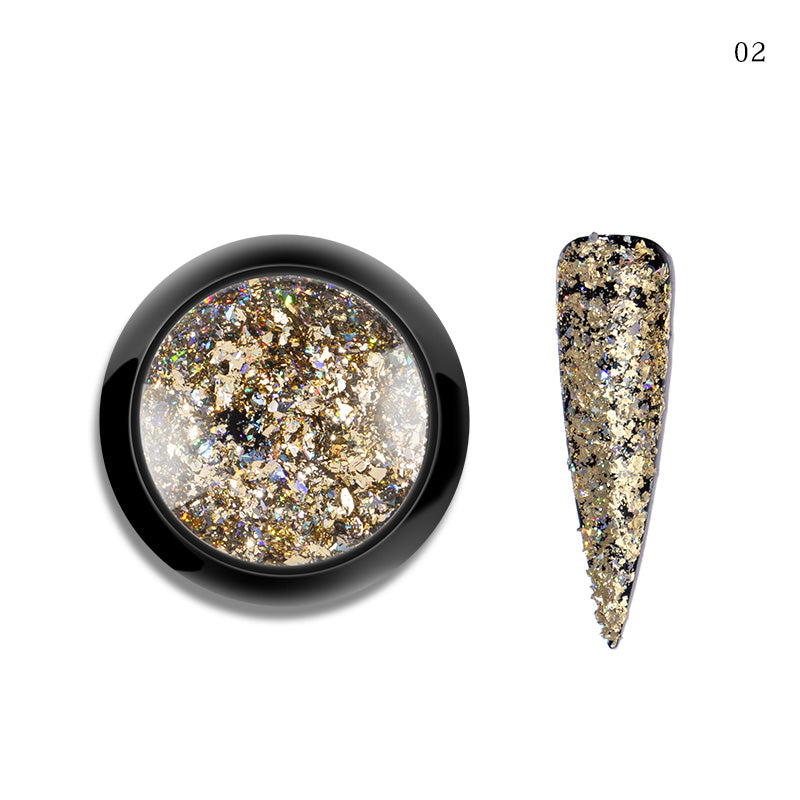 FNP087  Queen Fingers PMN-29 0.2G/Jar 6 Jars Set 12 Colors Nail Art Shining Laser Flake Sequins Glitter Decoration