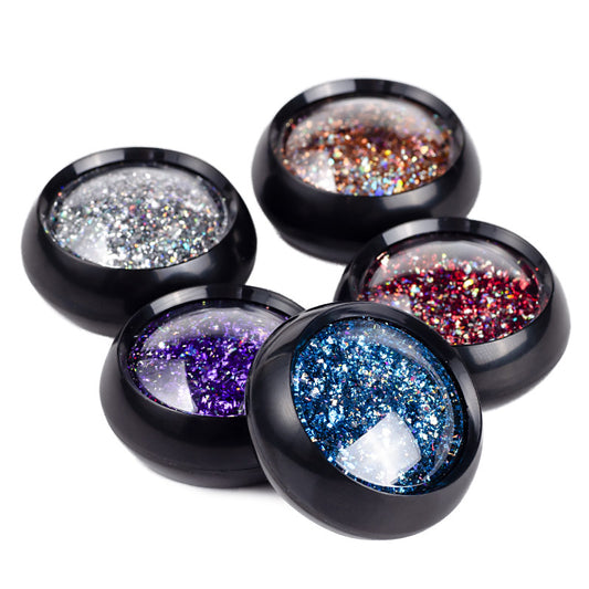 FNP087  Queen Fingers PMN-29 0.2G/Jar 6 Jars Set 12 Colors Nail Art Shining Laser Flake Sequins Glitter Decoration