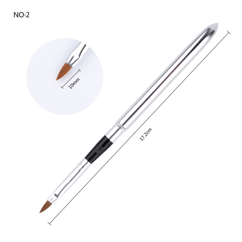 NAB030  ForLife Detachable UV Gel Brushes Set Acrylic Nail Art Design Builder DIY Nail Painting Drawing Brush Pen Kit Manicure Tool