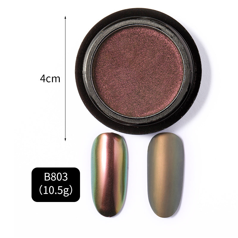 FNP079  Holographic Laser Aurora Powder chameleon pigment Solid Matte Effect Nail aurora pigment powder pigment powder for nails