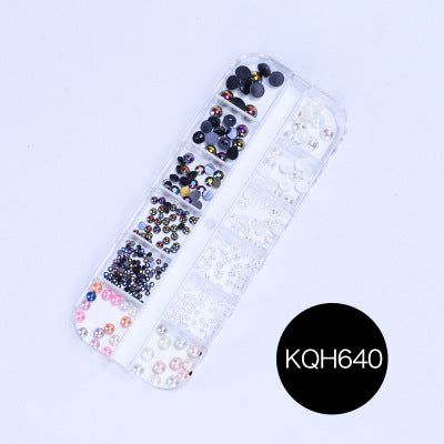 NRS021  ForLife Mixed nail art decals diamond jewelry crystal nails art rhinestone designs 3d shinny nail decorations