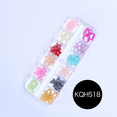 NRS021  ForLife Mixed nail art decals diamond jewelry crystal nails art rhinestone designs 3d shinny nail decorations