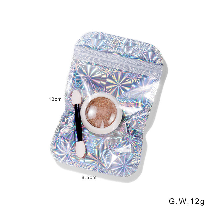 FNP084  6 Colors Magic Mirror Effect Nail Pigment Gold Holographic Nail Powder For Nail Art