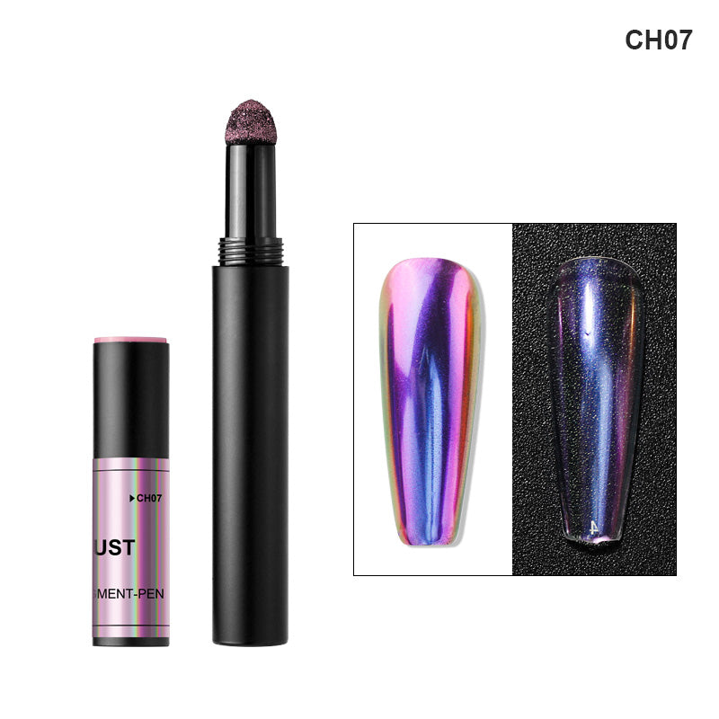 FNP086  Ice Penetrating Dark Glasses Air Cushion Pen Magic Mirror Powder Nail Pigment Brush