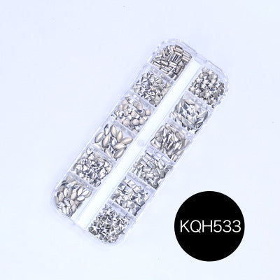 NRS021  ForLife Mixed nail art decals diamond jewelry crystal nails art rhinestone designs 3d shinny nail decorations