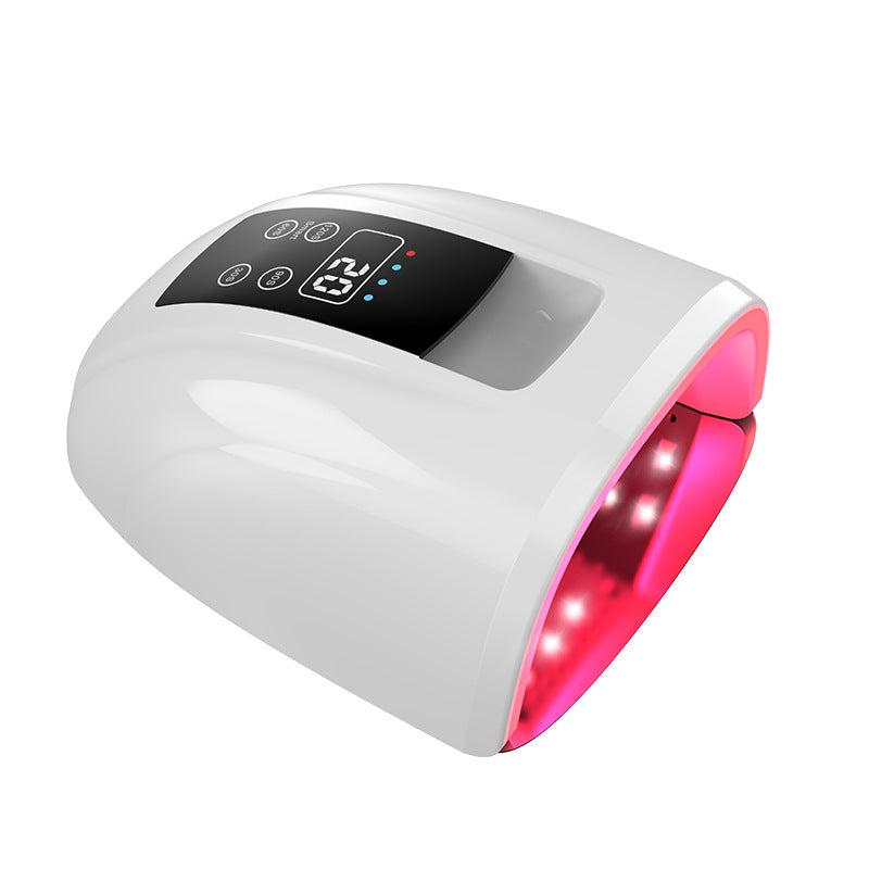 FNL008  New Arrival 90W Wireless Dual Light Rechargeable Cordless Smart Light Therapy Nail Lamp Uv Led Gel Dryer for Salon Manicure