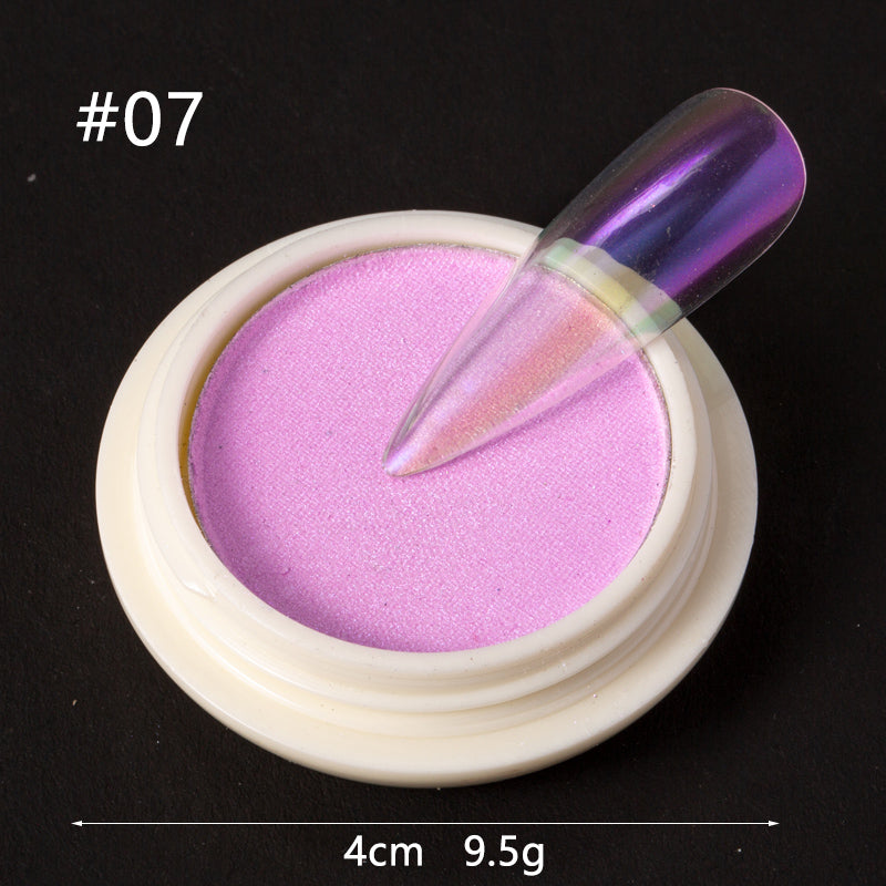 FNP080  Transparent Mirror Mermaid Powder Glitter Nail Chrome UV Gel Pigment Magic Dust Powder Laser Solid Nail Powder